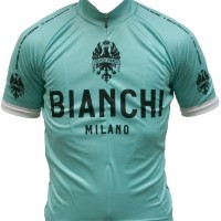 bianchi celeste green cycling jersey