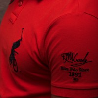 Chunk Clothing Classic Bike Polo Shirt Orange