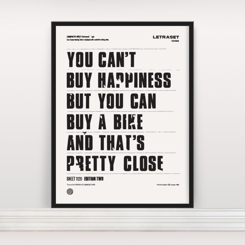 You cant buy happiness but you can buy a bike Anthony Oram Print