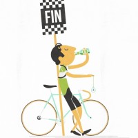 Fausto Coppi Art Print - by Andy Arthur