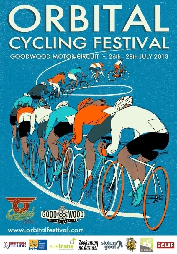 orbital cycling festival poster - 600