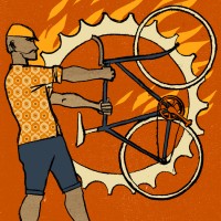 hotcog screenprint 200x200   cycling 