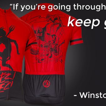 going through hell cycling jersey