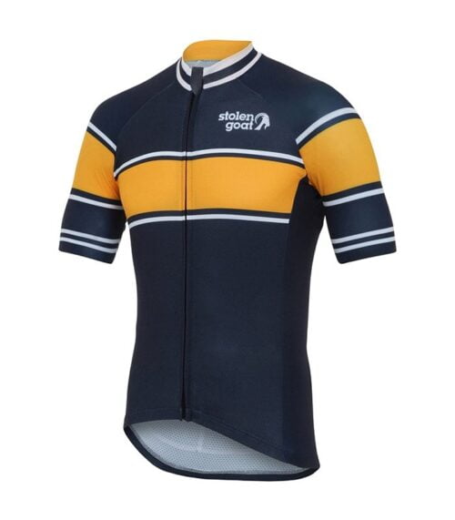 mens retro navy cycling jersey top