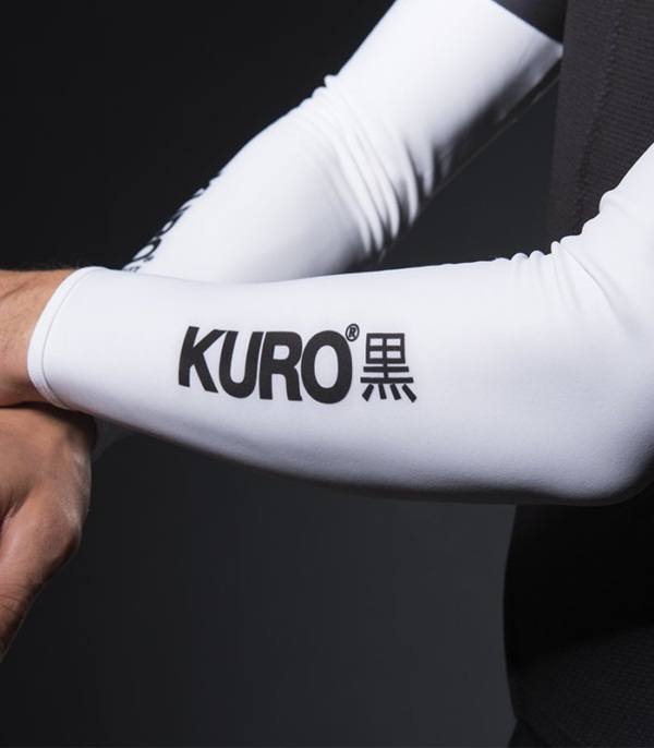 Kuro White Orkaan Arm Warmers