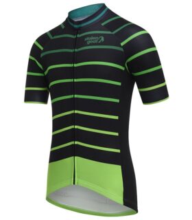 stolen goat cortado green cycling jersey