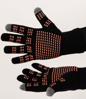 black / orange climb and conquer gloves - gloves