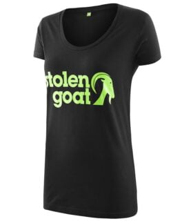 womens sg black organic cotton t-shirt - t-shirts