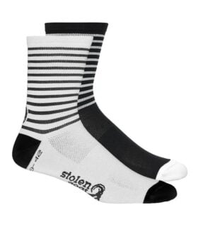 black x white thermolite crew socks - socks
