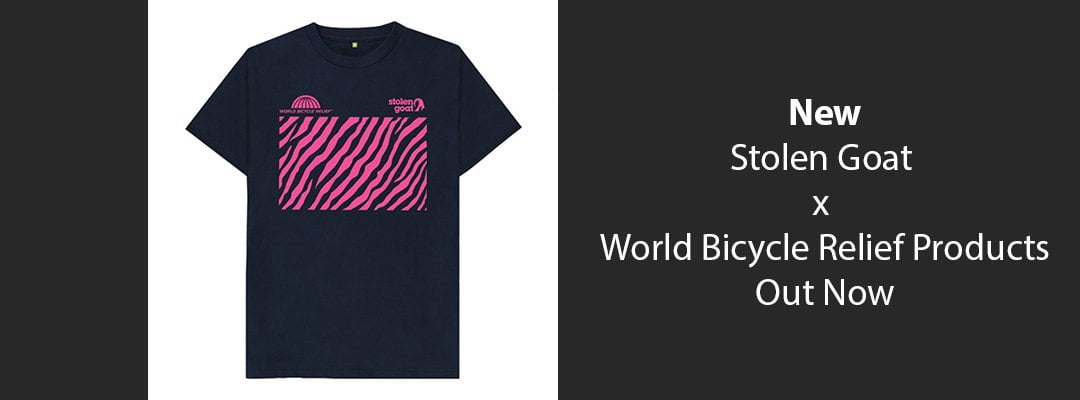 4 new stolen goat x world bicycle relief charity products out now