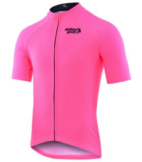 Stolen Goat Fitch Pink men's core bodyline cycling jersey front