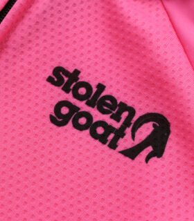 Stolen Goat Fitch Pink Bodyline LS jersey front logo