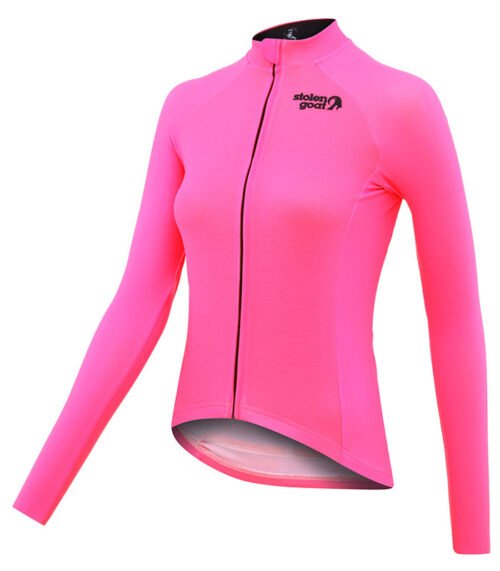 stolen goat fitch pink women's core bodyline ls jersey front