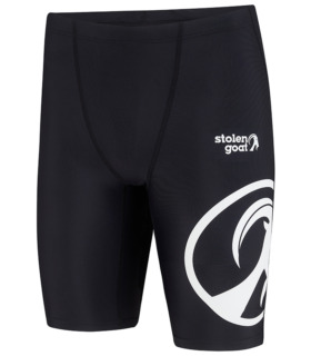 front facing product photo of the stolen goat upstart mens swim jammers