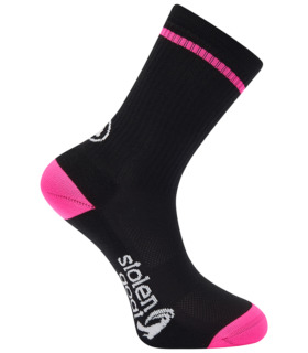 black x pink mtb socks side