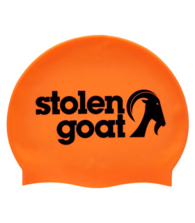 stolen goat orange swim cap product photo