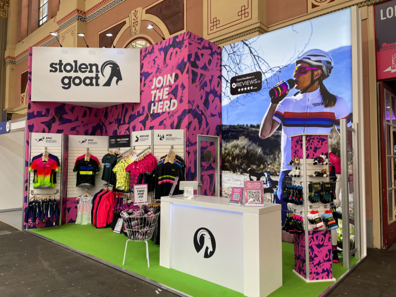 Stolen Goat stand at the Cycle Show Ally Pally