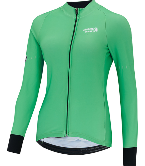 Women's Green Kiko Bodyline LS Jersey