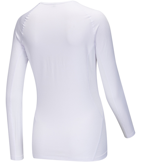 Women's White Kiko Bodyline LS Base Layer