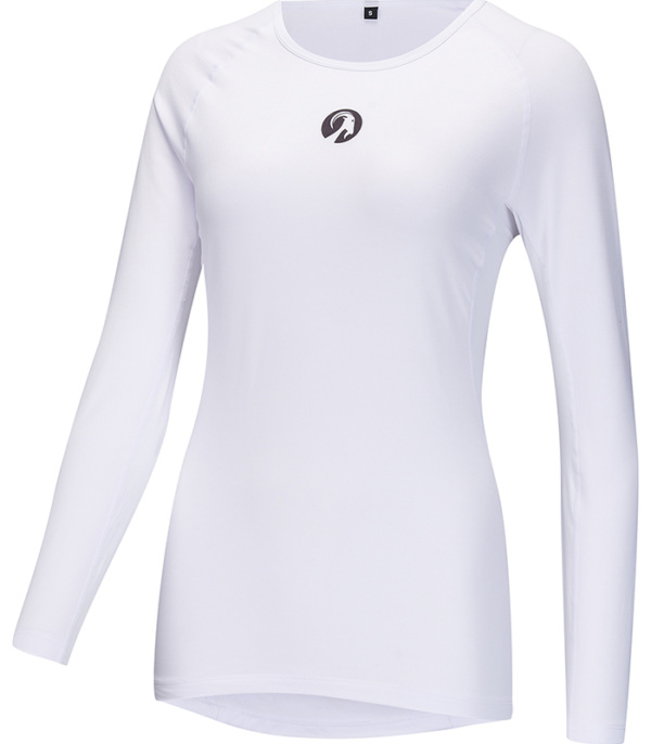 Women's White Kiko Bodyline LS Base Layer