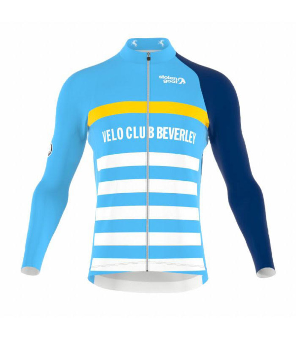 Men's Velo Club Beverley Stripes Ibex Bodyline LS Jersey