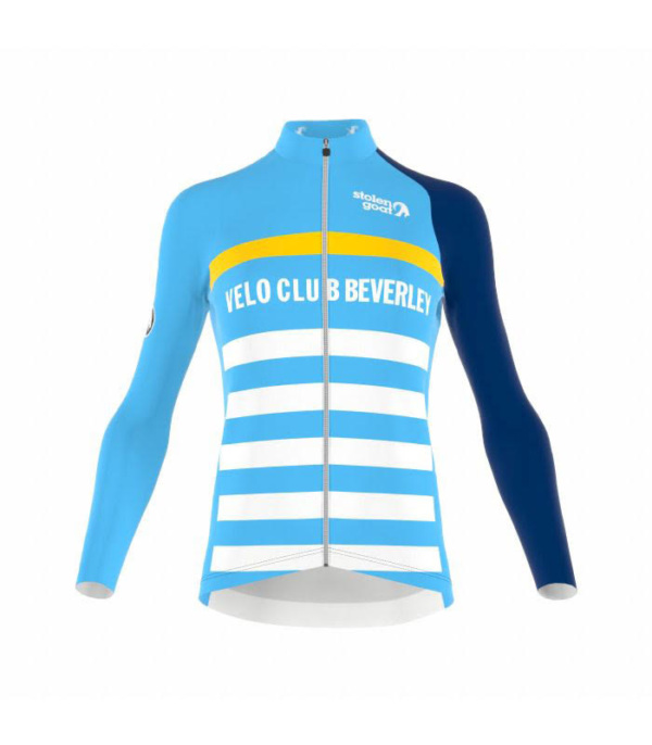 Women's Velo Club Beverley Stripes Ibex Bodyline LS Jersey