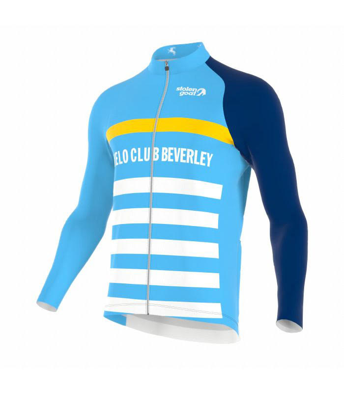 Men's Velo Club Beverley Stripes Ibex Bodyline LS Jersey