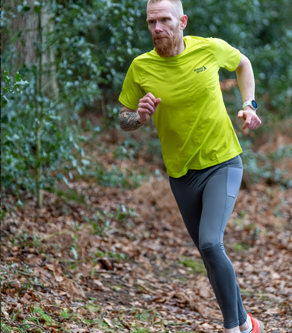 Men's Charcoal Running Tights