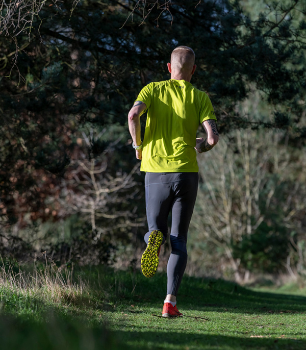 Men's Charcoal Running Tights