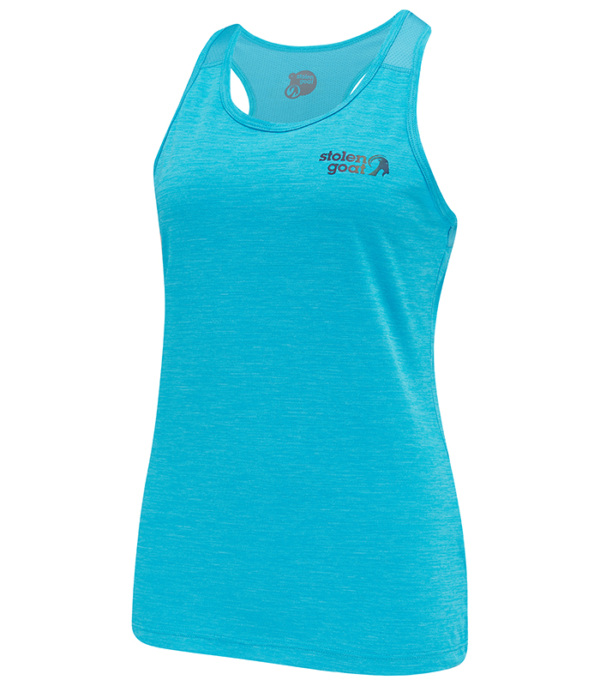 Women's Blue Racerback Running Vest