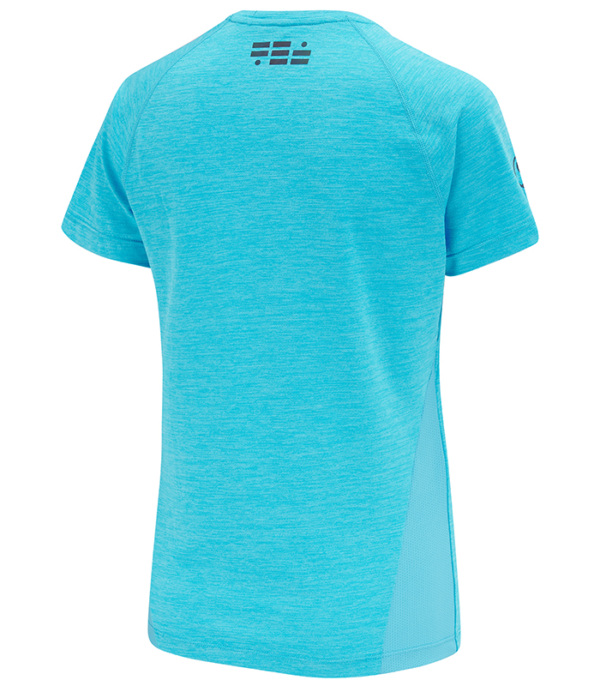 Women's Blue Short Sleeved Running Top