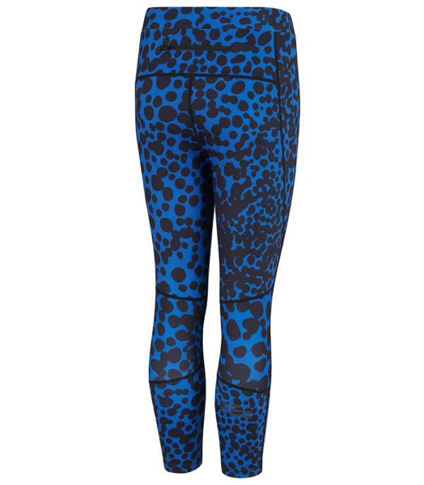 Women's Fangs Blue 3/4 Length Running Tights