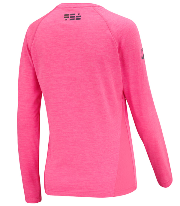 Women's Pink Long Sleeved Running Top