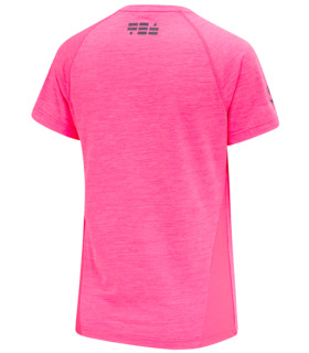 women's pink short sleeved running top
