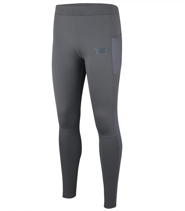 Men's Charcoal Running Tights