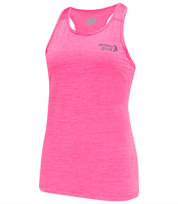 Women's Pink Racerback Running Vest