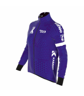 Women's purple and white Kasanje Cycling alpine jacket