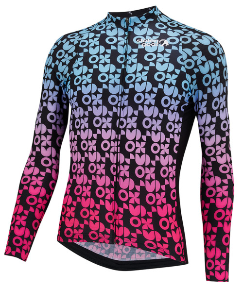Men's Anaheim pink and blue patterned jersey