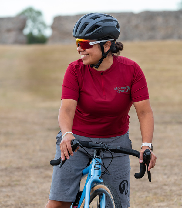 Women's Maroon Gravel Jersey