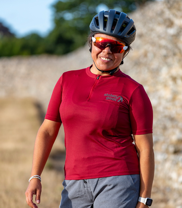 Women's Maroon Gravel Jersey