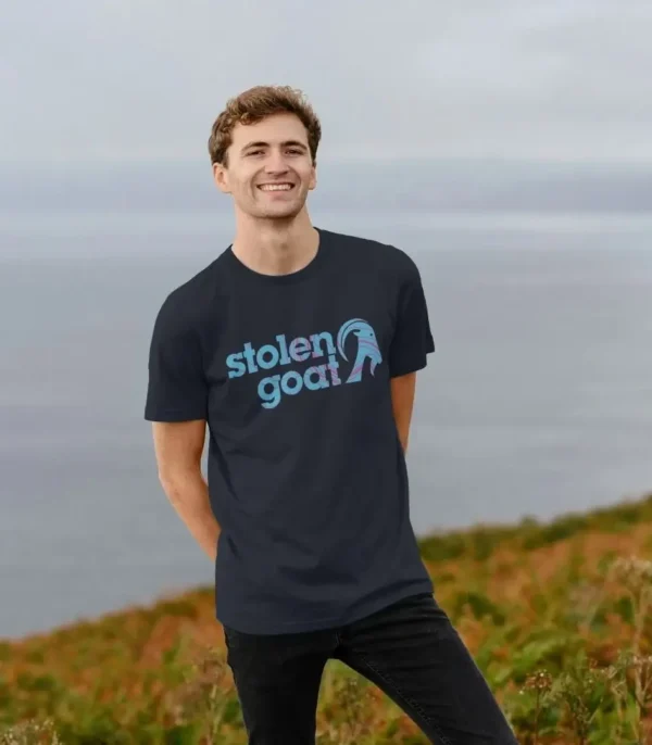 Men's Contour Logo Navy T-Shirt