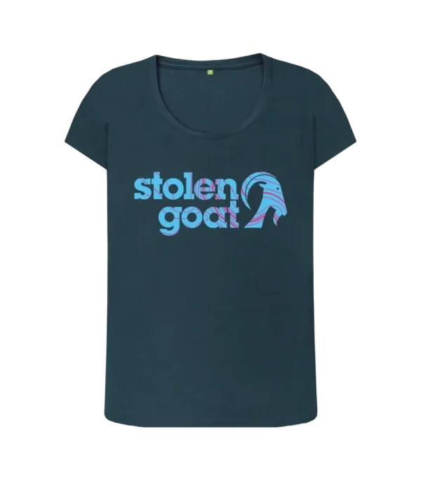 Women's Contour Logo Denim T-Shirt
