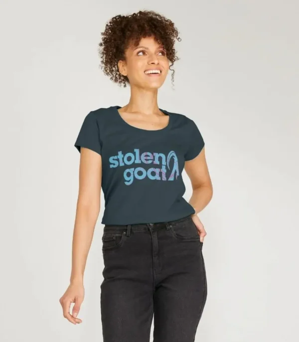 Women's Contour Logo Denim T-Shirt
