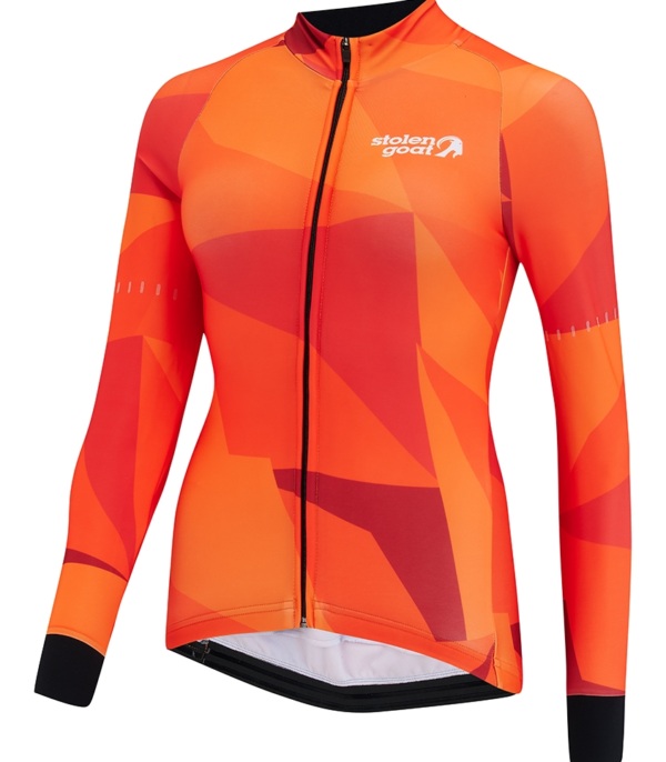 Women's Utopia Orange Kiko Bodyline LS Jersey