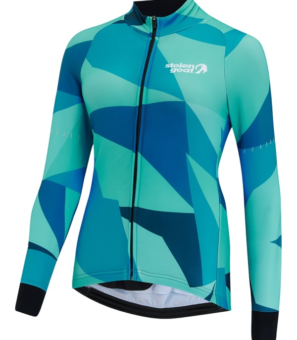 Women's Utopia Green Kiko Bodyline LS Jersey