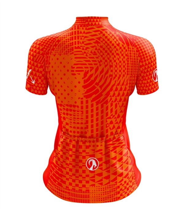 Women's Kaleidoscope Orange Ibex Everyday SS Jersey