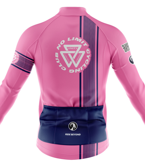 Mens No Limit Pink Ibex Everyday LS Jersey