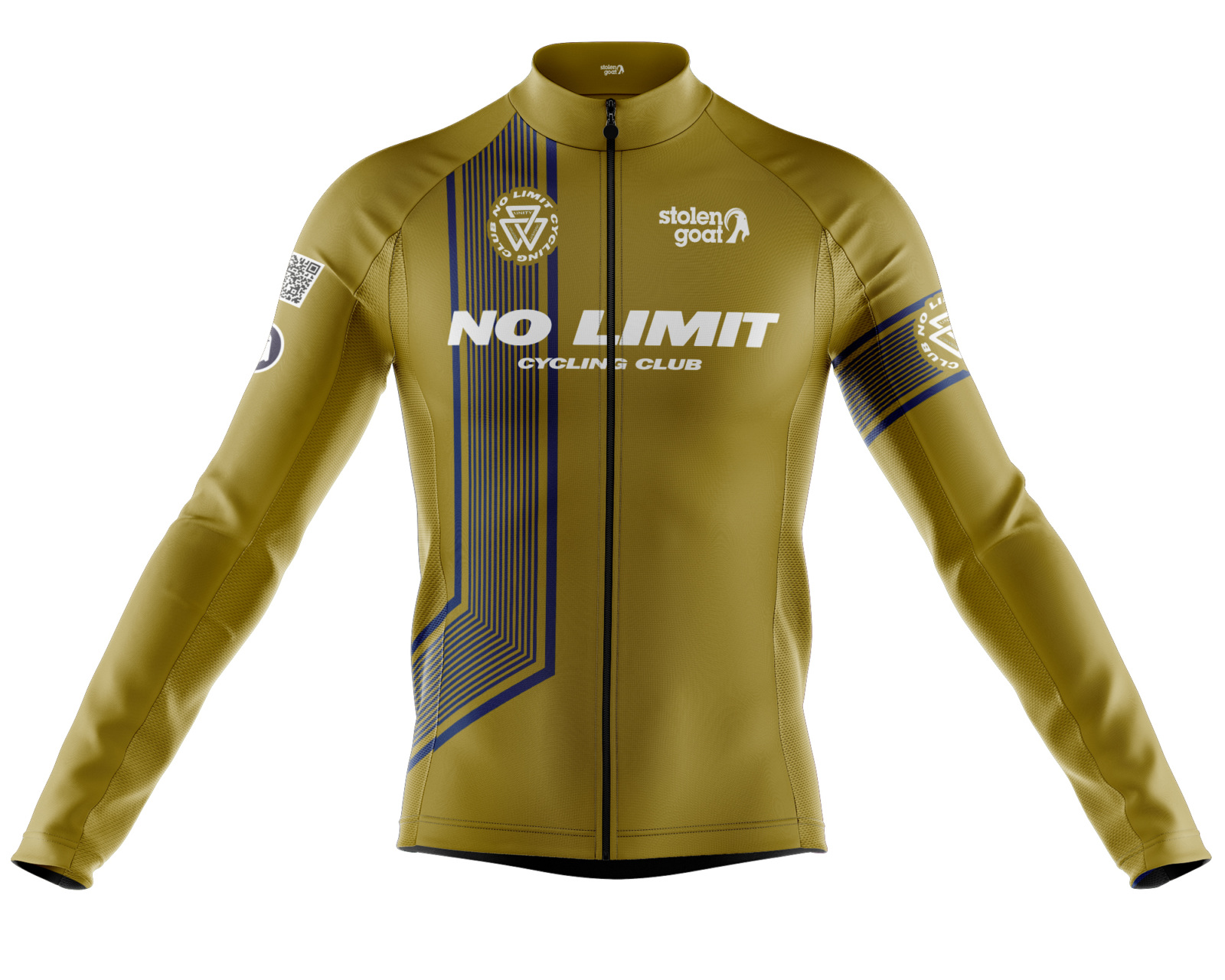 Mens No Limit Gold Ibex Everyday LS Jersey