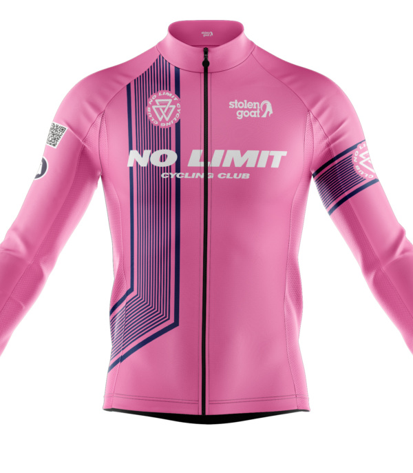 Mens No Limit Pink Ibex Everyday LS Jersey