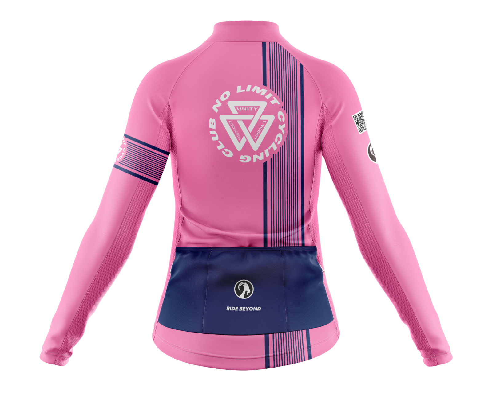 Womens No Limit Pink Ibex Everyday LS Jersey
